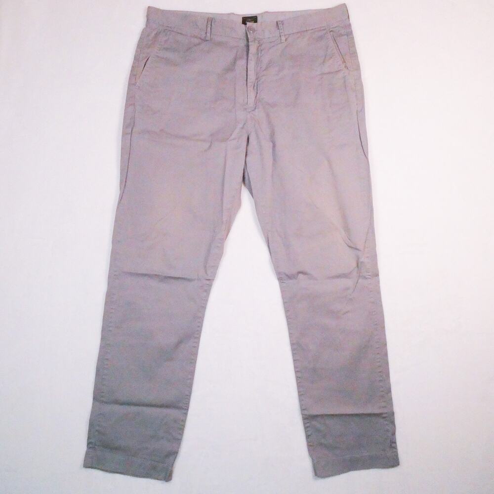 J. Crew 1040 Athletic Grey Chinos Size 35x32 Classic Twill Casual Career Pants